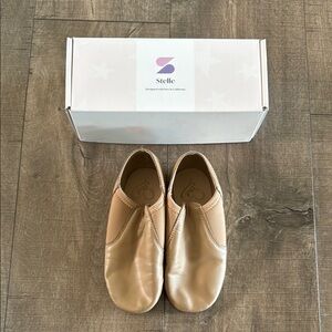 Stelle leather jazz dance shoes tan 13
